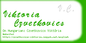 viktoria czvetkovics business card